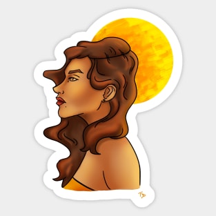 Sunset Waves Sticker